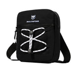 LinkMejor Men Waterproof Oxford Cloth Sports Crossbody Bag Lightweight Multi-Compartment Zipper Single Shoulder Bag