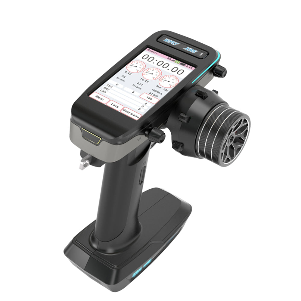 WFLY X9S 2.4GHz 9CH FHSS Hall Wheel 3.5ms Latency High Speed Surface Radio Transmitter with RG209S 9CH Receiver Support GPS