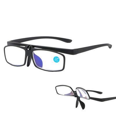 Stylish Anti-blue Light Flip Up Reading Glasses for Men Women Lightweight Comfy Presbyopia Eyeglasses