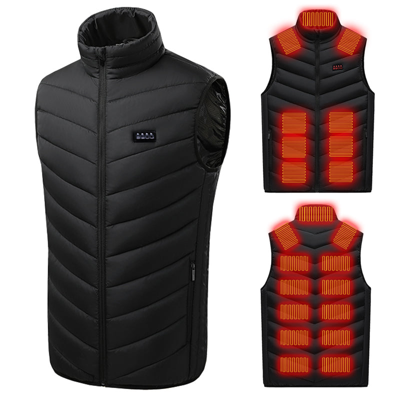 Motorcycle Heated Vest Intelligent Three Levels Of Temperature Adjustment Electric Heating Vest Protection From Cold In Winter