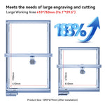 iKier Laser Engraver Y-axis Extension Kit Laser Engraver 750x410mm Expanded Working Area for iKier K1 Series
