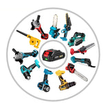 18V 7500mAh Lithium Battery Rechargeable for Mak Power Tools High Capacity Durable Battery Life for Electric Chainsaw Extended Battery Performance Easy Recharging Powerful 5 Section Construction