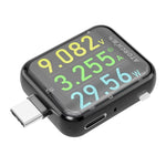 LinkMejor T3 Type-C Tester USB Voltmeter Ammeter DC4.5-50V 0-12A 600W Touch Control Power Capacity Meter