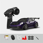 Hstar D43-01 RTR 1/43 2.4G 4WD Drift RC Car Gyro Mini Full Proportional Alloy Body Shell LED Light Remote Control High-Speed Motor On-Road Racing Vehicle Model Boys Gifts Toys
