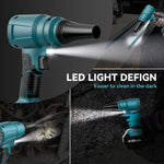 Cordless High-Speed Electric Air Blower 85,000 RPM Powered by 18V Battery for DIY Cleaning and Outdoor Use
