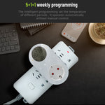 Smart WiFi Thermostat Temperature Controller Plug-in Electric Heater LCD Wireless High Frequency Temperature Controller