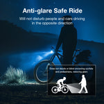 LinkMejor B08 8 LEDs Bicycle Headlight 5000 lm Brightness 500m Distance IP65 Waterproof Type-C Rechargeable Battery Digital Display Protable Flashlight for MTB Road Cycling