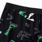 4pcs Men's Boxer Briefs Fashion Printed Underwear Comfortable Breathable Casual Shortie Panties