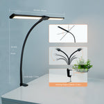 LinkMejor Desk Lamp 10 Brightness Levels Dimmable 3 Color Temperatures Eye Protection Study Work Reading Lamp Eye-friendly Computer Monitor Table Night Light