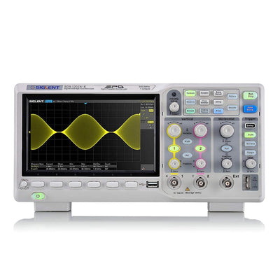Siglent Technologies SDS1202X-E Digital Oscilloscope Grey 200 MHz 2 Channels Real-time Sampling 1 gsa/use 14 Mpts Record Length High-Speed Accurate Precision Tool