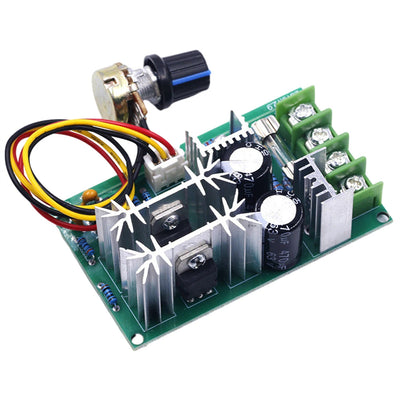 LinkMejor Motor Speed Controller DC 10-60V 20A 1200W 25kHz DC Motor Regulator Module with Heat Management