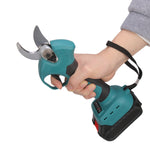 LinkMejor 21V Electric Pruning Shears Cordless Tree Branch Pruner with 1/2 Pack 2.0-3.0Ah Lithium Batteries Powerful Brushless Motor 1.2-Inch Cutting Diameter