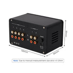 LinkMejor SA-1000 6H3N Tube Preamplifier HiFi 4 Input 2 Output VU Meter Headphone Amplifier Audiophile Sound Quality Aluminum Body Home Theater Audio Amp