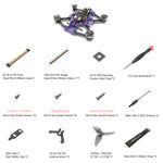 LinkMejor Mario Mini3 / Mini3 Pro 135mm 3 Inch 4S RC FPV Racing Drone NO VTX NO Camera Compatible with DJI O4 Pro Air Unit