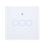 MOES WS-EU Tuya Matter WiFi Smart Light Switch Glass Touch Control Fireproof Neutral Wire Required Timing Function Voice Control with Alexa Google Assistant Apple HomeKit