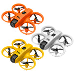 LinkMejor V66 WiFi FPV with Dual Camera 180° Electrically Adjustable Optical Flow Hover Automatic Obstacle Avoidance LED Light Circle Protection Kids Gifts 2.4G 4CH 6-Axis Remote Control RC Toys Drone Quadcopter RTF