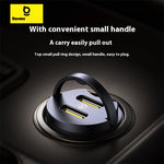 Baseus 30W 2-Port USB PD Car Charger Adapter USB-C+USB-C PD QC SCP FCP AFC Fast Charging for iPhone 16 16 Pro 15 14 13 Pro Max for Huawei Mate XT for Xiaomi MIX Fold4 for Samsung Galaxy Z Flip6