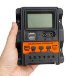 LinkMejor Display 12V/24V 10A/20A/30A Input Solar Charge Controller Auto Parameter Adjustable MPPT Solar Panel Regulator Purism