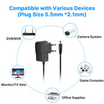 12V 1A Power Supply Adapter with EU US UK AU Plugs 3M Cable for Surveillance Cameras CCTV DVR NVR