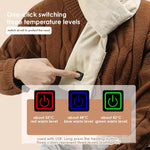 LinkMejor Outdoor Warm Electric Heating Scarf Heating Pads 3 Gear Heating USB Heater Thermal Shawl Neck Brace Warm Bib For Women Men