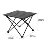 IPRee Portable Foldable Camping Side Table with Aluminum Alloy Scroll X-Frame for Outdoor Picnics, BBQ, Beach, and Travel
