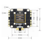 30.5x30.5mm / 20x20mm LinkMejor 55A 2-6S AM32 32Bit 4in1 ESC Supports PWM DShot300 for RC FPV Racing Drones