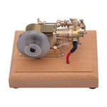 LinkMejor M20 1.6cc Mini Horizontal ICE Single Cylinder 4-Stroke Single Cylinder Gasoline Hit & Miss Internal Combustion Engine Model with Speed Limiter M20