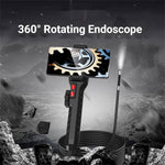 J200 6mm/8mm 360° Rotating Endoscope 1080P 500W HD Quality Adjustable LED Light IP67 Protection Level Inspection Camera  for Automotive Repairs Plumbing Inspections