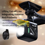 LinkMejor 1200LM Wired Remote Control Bicycle Headlight Aluminum Alloy 4000mAh Type-C Charging Bike Front Light with Dustproof Lampshade