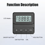 HT-300C Digital Level Inclinometer Protractor 4*90° Range Magnetic Attachment ABS Plastic High Accuracy ±0.1° CE FCC RoHS