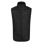 LinkMejor HV-13 Electric Heated Vest - 13 Heating Areas Loose Fit for Unisex, USB Chargeable & Waterproof for Winter Outdoors