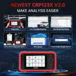 LinkMejor CRP123X V2.0 Car OBD2 Diagnostic Tools OBD II Scanner Engine ABS Airbag SRS AT Code Reader Free Update Automotive Tools