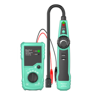 Fuyi FY8179 Underground Wire Cable Locator Analog Signal Adjustable Sensitivity 3000M Range 2M Depth Continuity Testing 9V Battery Powered Lightweight Tool