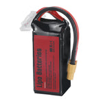 LinkMejor 4S 14.8V 1300mAh 60C 19.24Wh LiPo Battery XT60 Plug for RC Drone