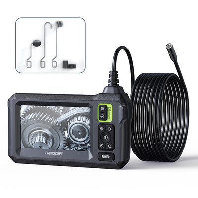 LinkMejor 4.3" IPS Display Endoscope Inspection Camera 1080P HD Short 2.7cm Lens 170° View for Narrow ducts 3.5H Long-Life 2000mAh Battery IP67 Waterproof