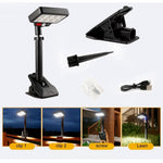 96/69 LED Solar Rechargeable LED Light 180° PIR Motion Sensor Wide Angle 3 Lighting Adjustable Waterproof Wall-Mounted Solar LED Lamp for Outdoor Garden Yard