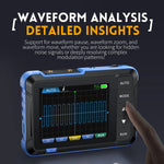 LinkMejor DSO153 Oscilloscope Signal Generator Oscope Meter 1M Bandwidth 5MS/s Sampling Rate Oscillometer Multiple Waveforms