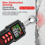 Spherical Induction Moisture Meter ZL62A ZL62B High Precision Portable Wood Wall Tester 0.1-99.9 Percent Moisture Range Adjustable Threshold