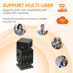 C11 3MP Tuya WiFi PTZ Robot Camera with Time Display 180° Viewing HD Night Vision Motion Detection Two-way Audio Alarm Setting Surveillance Security Cameras