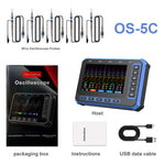 AV TOOLTOP OS-5C Five Channel Oscilloscope 1MHz Bandwidth 3MHz Sampling Rate USB Type-C Portable High Precision Waveform Analyzer WiFi Optional - No Probe OS-5C-WIFI