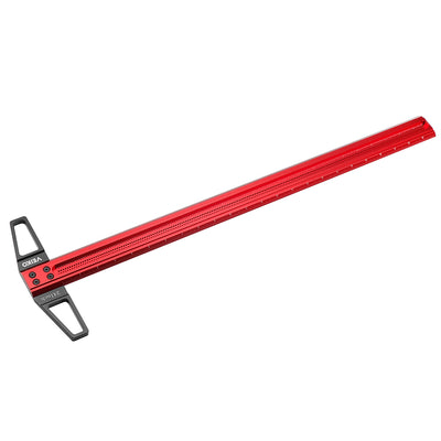 LinkMejor VEIKO Series TS Imperial 12 to 30 Inch Aluminum Alloy Precision Woodworking Scriber Positioning Marking T Ruler 1/16 Inch Per Hole