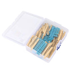 Metal Film Resistor Kit 130 Values 1R to 2.2M Ohm 2W 1% Tolerance 650PCS Electronic Component Assortment for Precision Circuits