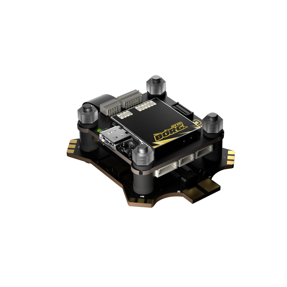 30.5x30.5mm iFlight Borg F722 Flight Controller with 5V 12V BEC Output 4-6S 60A 4in1 ESC Stack for DJI O4 RC FPV Racing Drones