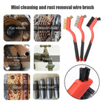 6pcs Wire Brush Set with Nylon Brass Steel Bristles for Metal Cleaning and Polishing Ideal for Industrial and Home Applications