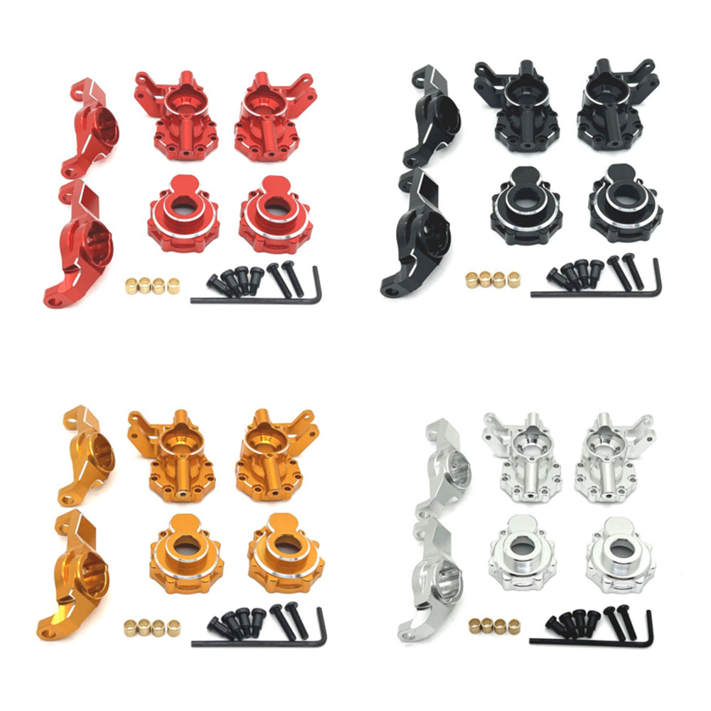 Upgraded Metal Parts Front Axle C Seats Steering Cup Set for HB Toys R1001 R1002 R1003 1/10 Rock Crawler Off-Road Climbing Truck RC Cars Vehicles Models Spare Accessories