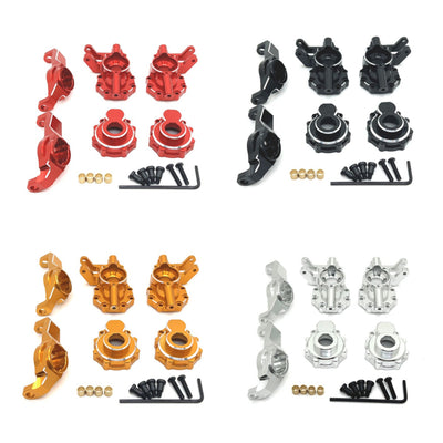 Upgraded Metal Parts Front Axle C Seats Steering Cup Set for HB Toys R1001 R1002 R1003 1/10 Rock Crawler Off-Road Climbing Truck RC Cars Vehicles Models Spare Accessories