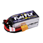 LinkMejor FUNFLY 4S 14.8V 1550mAh 100C 4S1P Lipo Battery XT60 Plug for RC Drone FPV Racing