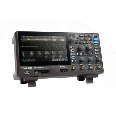 SDS824X-HD Digital Oscilloscope 4 Channel 200MHz Siglent 7'' Wave Generator 2GSa/s 12 bit High Resolution Lab Oscilloscope Tool