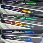 4pcs Car Anti Scratch Door Sill Protector Sticker Strip Car Threshold Protection Bumper Film Sticker for Car SUV Pickup Truck