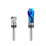 1/4 Inch 6.35mm Shank Compression Flush Trim Router Bit 1/2" Cutting Diameter Top Bearing for MDF Plywood Particle Board